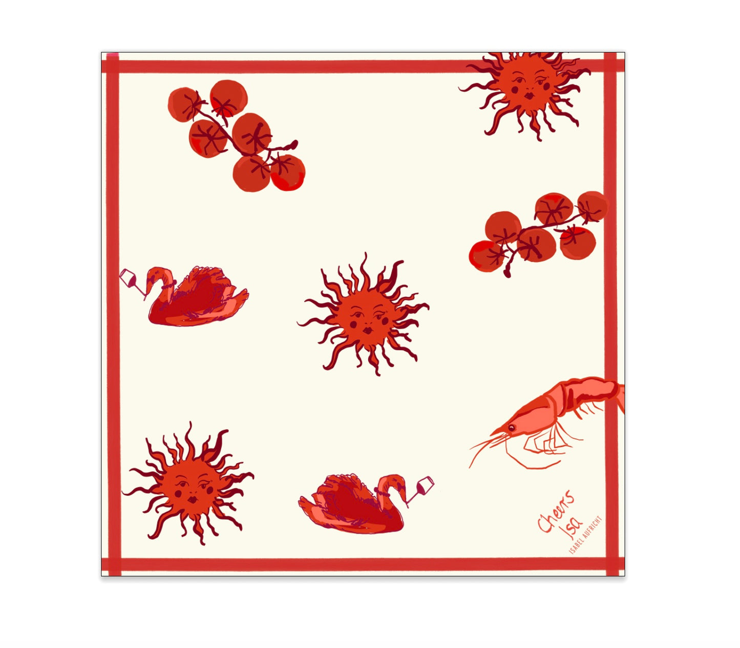 Tuch Baumwolle - al Pomodoro